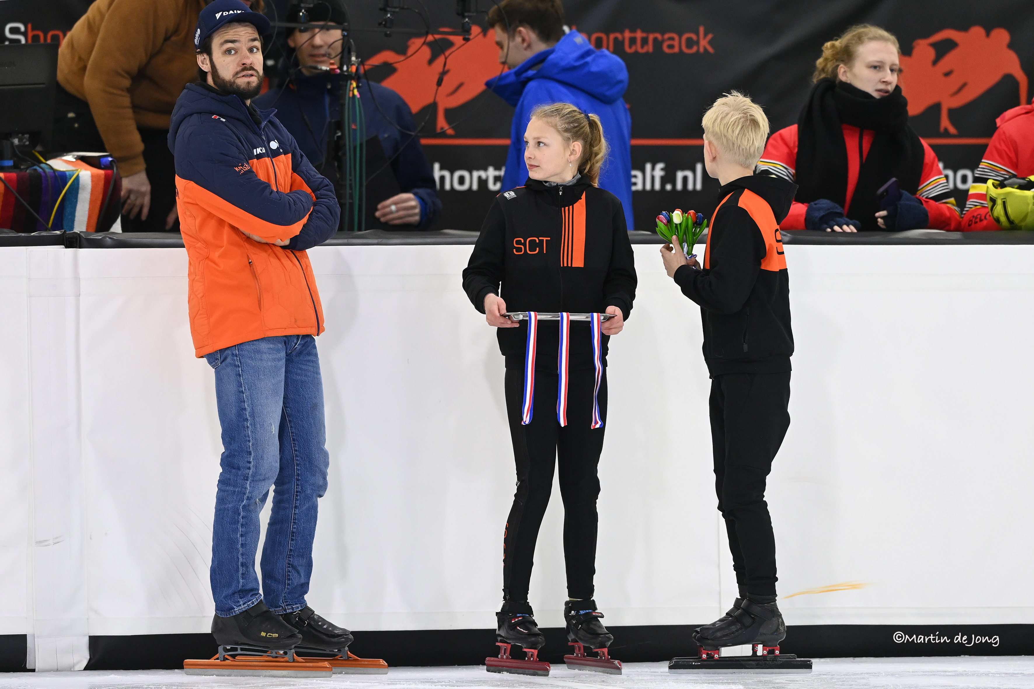 voorbereiding uitreiking medailles (Martin de Jong)